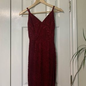 red prom dress